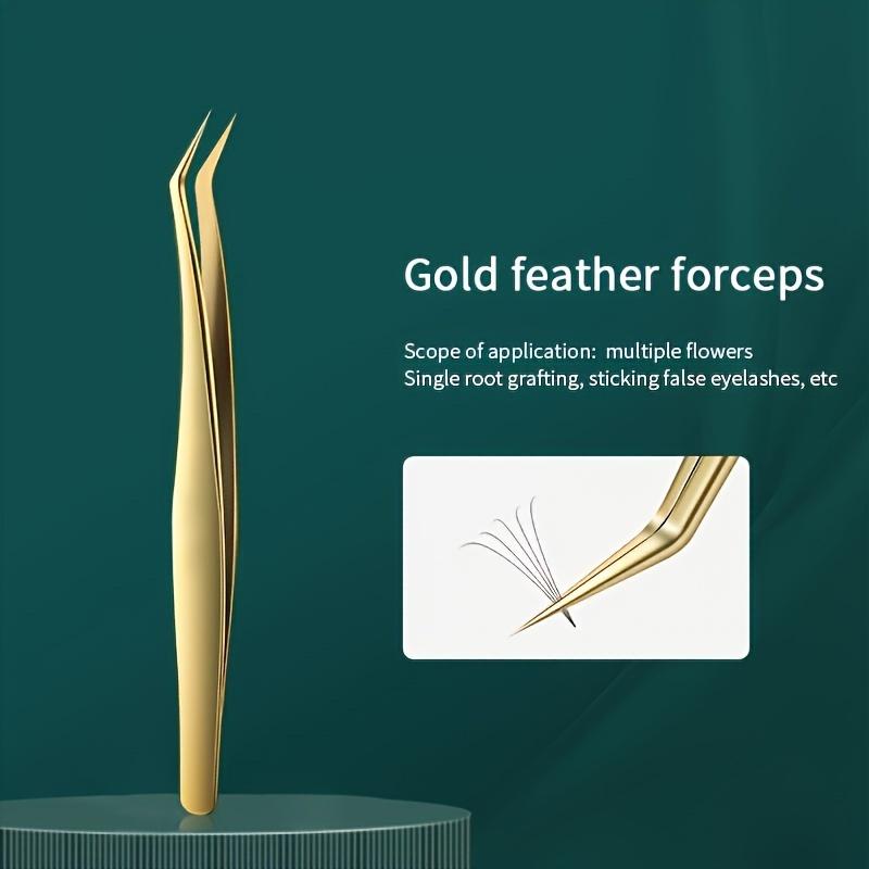 Stainless Steel Eyelash Tweezers Set High Precision Lash Curlers, Transplant Eyebrow Tools for Beginners Beauty Tools