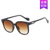 New white frame sunglasses feminine ins trend Internet celebrity retro big face thin sunglasses