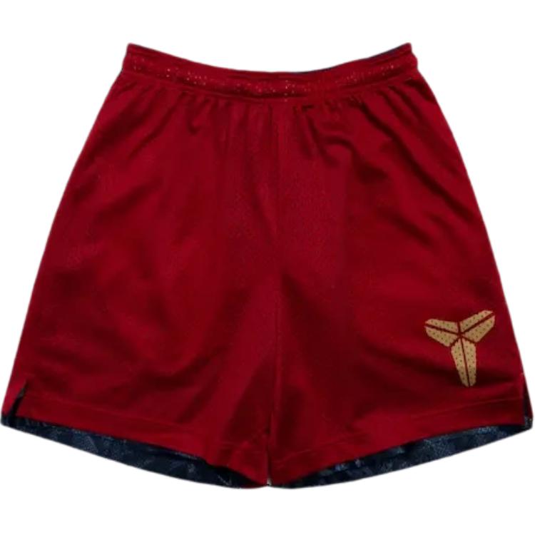 Nike SS24 Kobe Series Breathable Quick-Dry Reversible Lace Basketball Shorts Men Shorts Black FZ0933-475