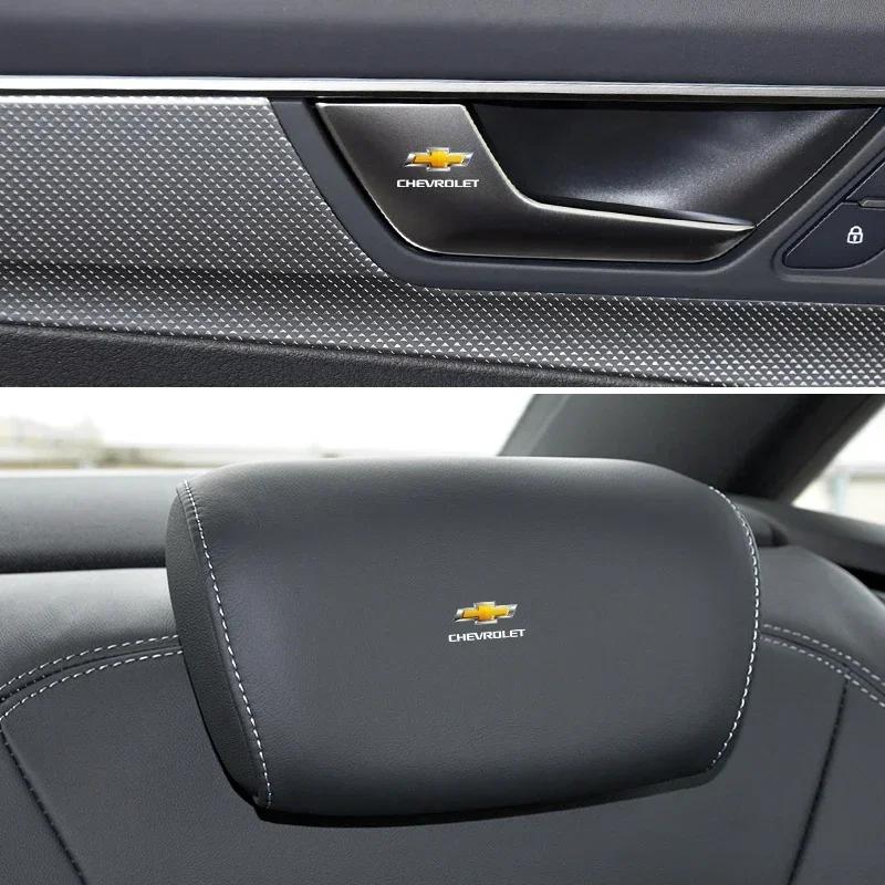 1/2/5/10 szt. Logo samochodu Naklejki Ochronne przed Zarysowaniami na Klamki Drzwi Samochodowe Do Chevrolet Spark Captiva Cruze Malibu Equinox Trax Camaro Bolt