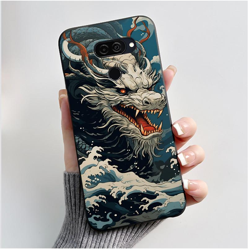 Case For LG Q70 Casing LM-Q730N Luxury Cute Love Rabbit Funny Ultra Slim TPU Black Silicone Soft Cover For LGQ70 Q 70 Phone Case