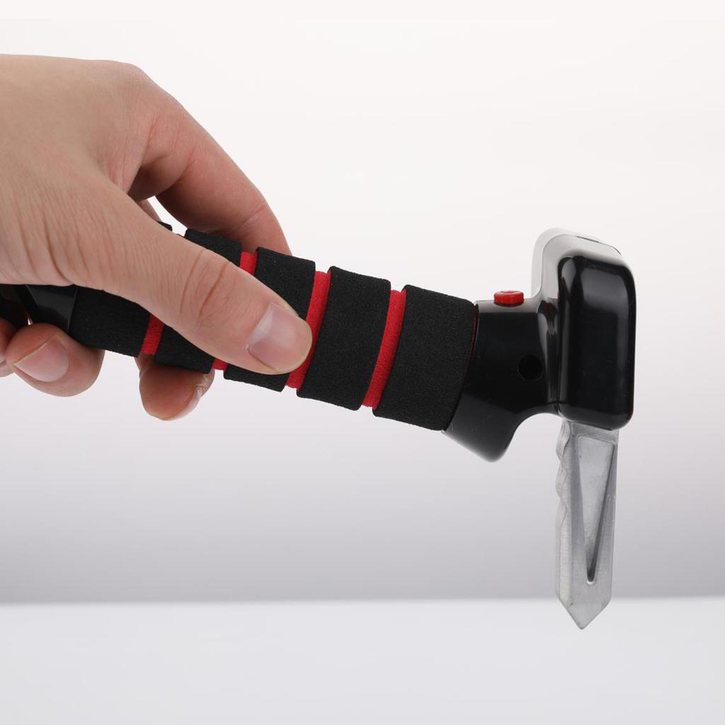 Car Armrest Window Breaker Portable Door Auxiliary Handle Multi Function Seat Belt Cutter Window Breaker Escape Hammer