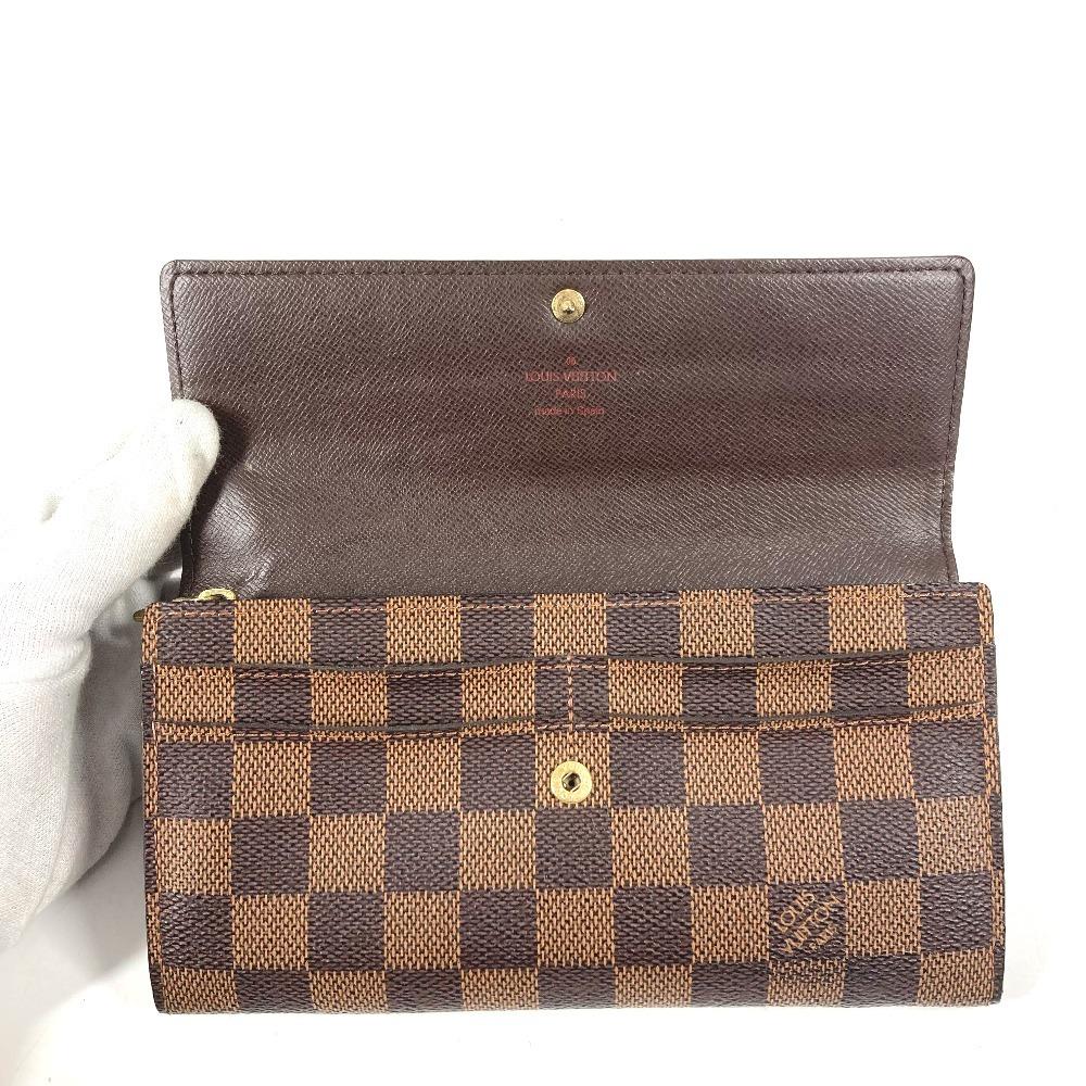 Louis Vuitton N61734 Damier Portefeuille Sarah long wallet bifold Long Wallet