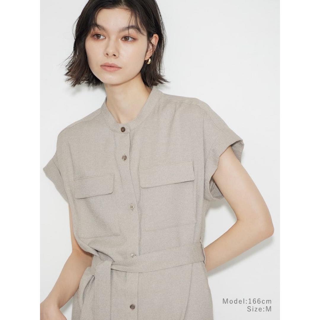 PLST double pocket shirt dress