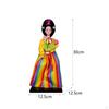 Hanbok Puppe Koreanische Geisha Mini Kabuki Statue Traditionelle Handarbeit Antik Asiatisch Vintage