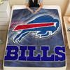 BUF Bills Printed Flannel Blanket, soft throw for bedroom sofa, washable, fan merchandise, great gift.