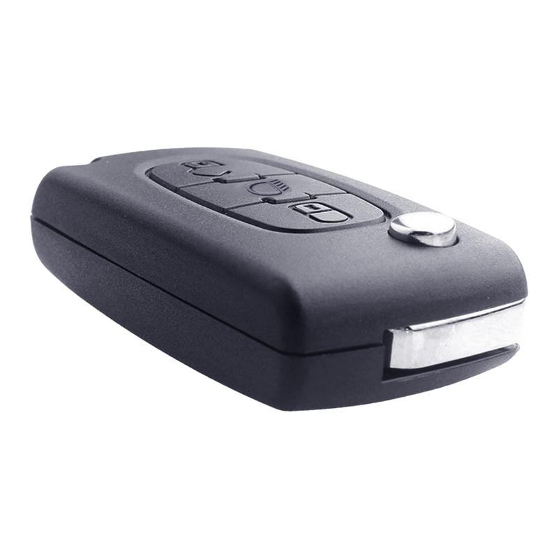 Flip Remote Key Fob Shell Case With Blade 3 Buttons Fit for Citroen C2 C3 C4 C5 C6 C8 Xsara Picasso Peugeot 307 407 308 408