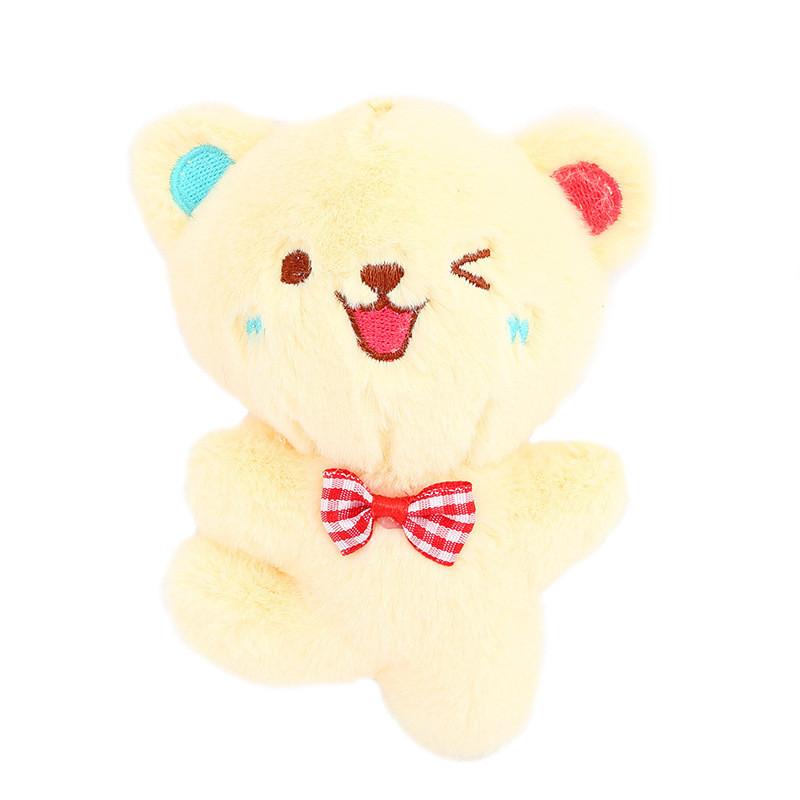 Soft Fleece Charming Bear Plush Keychain Adorable Animal Bag Charm Pendant