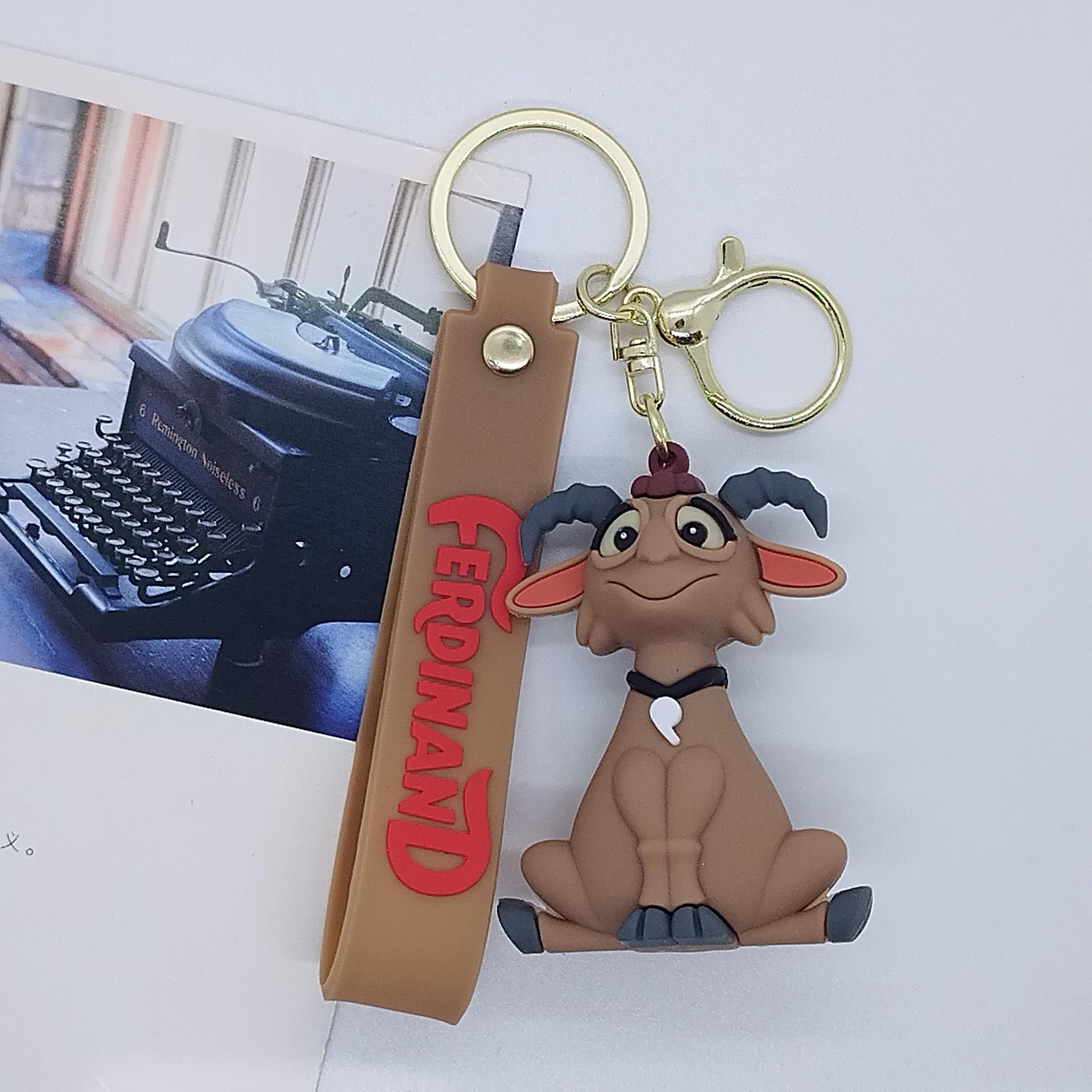 

New Creative Cartoon Bull Adventure Doll Keychain Bag Car Keychain Wholesale Kawaii Cute Personalized Gifts Y2k Fashion Anime