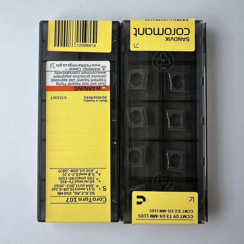 SANDVIK / CCMT09T304-MM 1105 / Industrial indexable Carbide Inserts 10 Pcs