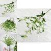 Wedding Celebration Artificial Wintergreen Leaves With Pearl Accents For Photography And Gifts