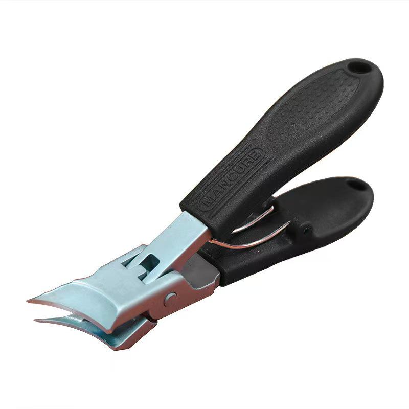 Stainless Steel Anti-Splash Slanted Nail Clipper with Large Opening