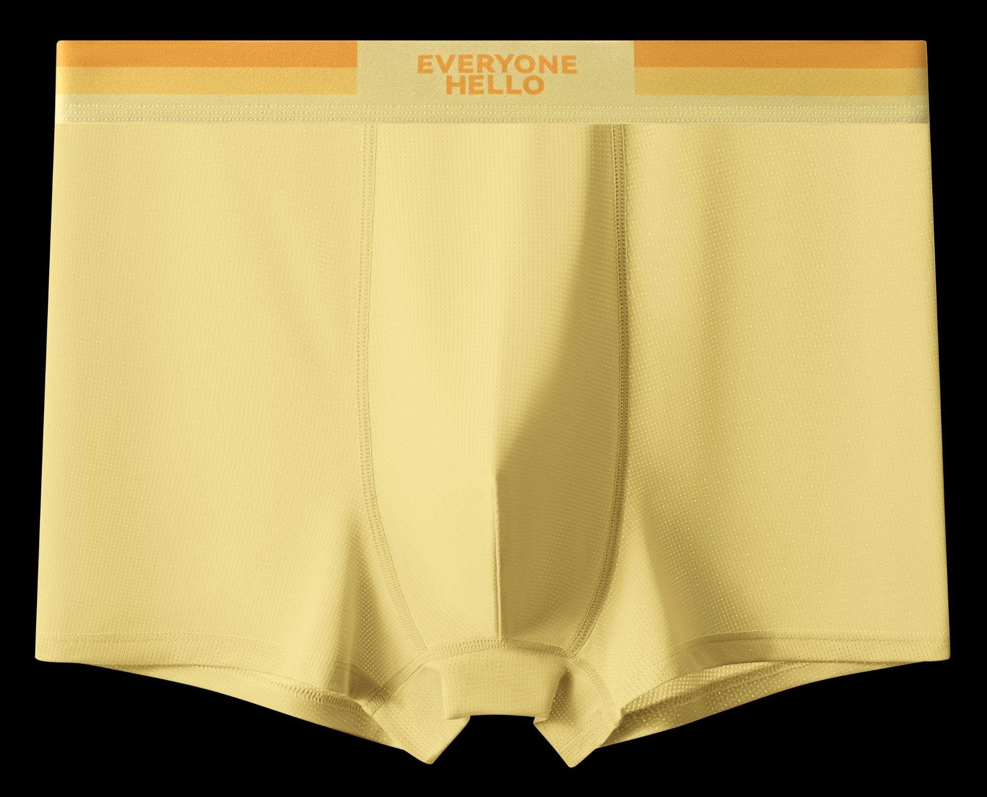 

Летние крутые однотонные шорты дышащие Four Corners тонкие мужские трусы Ice Silk Flat Corners 4XL