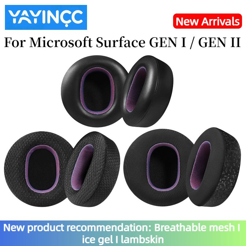 YAYINCC Replacement protein skin/breathable mesh/lambskin/ice gel earpad for Microsoft Surface GEN I /II headset Repairing Parts