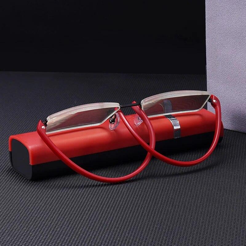 TR90 полурамные очки для чтения — фото 5