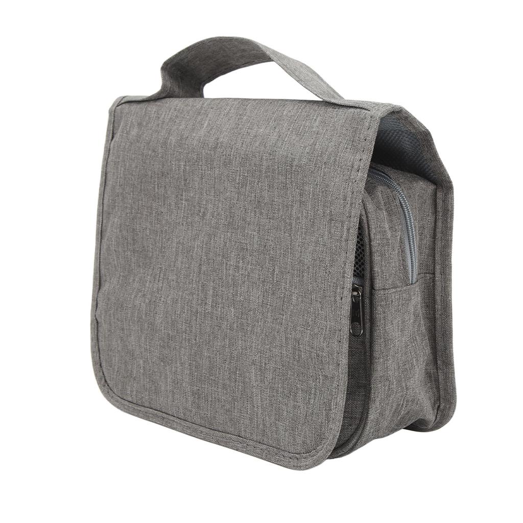 Men Business Foldable Travel Toiletry Bag Large Capacity Waterproof Hanging Toiletry Bag Grey