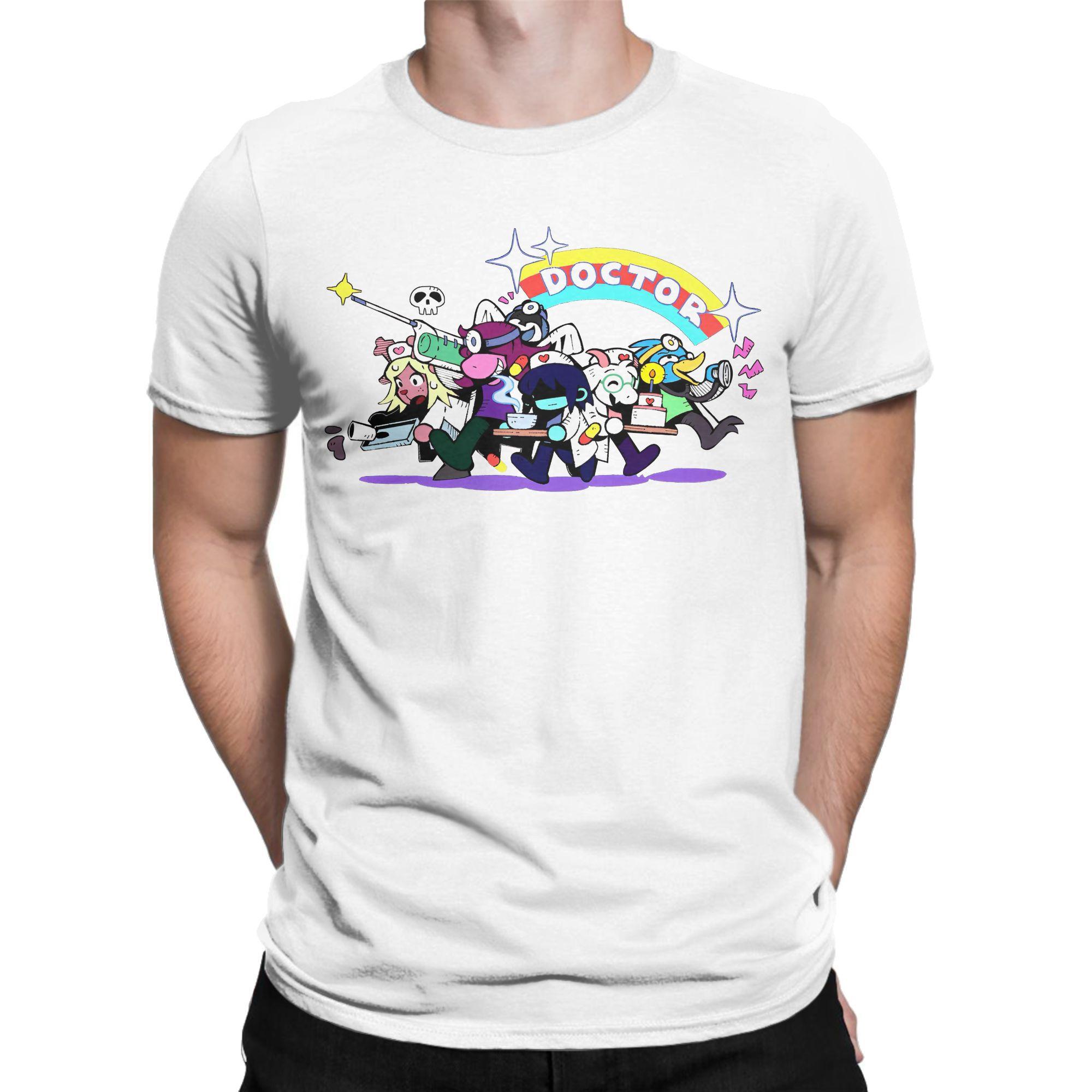 

Deltarune Cartoon Mens T Shirts Cool Tee Shirt Short Sleeve Crew Neck TShirts Pure Cotton Birthday Present Tops S