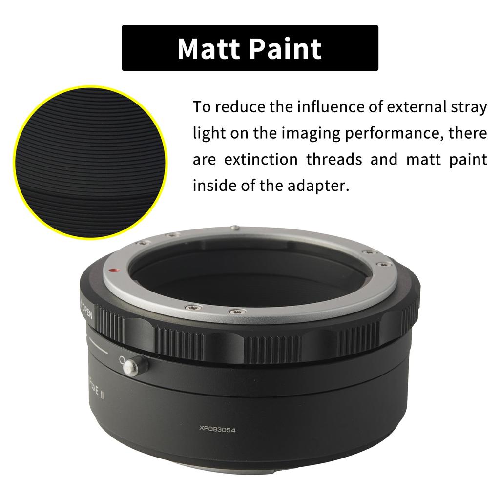 XPIMAGE Mount Compatible with Nikon Lenses On Sony Cameras Adapter F-mount E-mount (A7M3/A7M4)