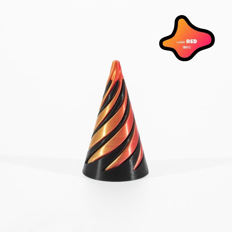 3D Printed Spiral Cone Toy Impossible Pyramid Passthrough Sculpture Pass Through Pyramid Toy Mini Vortex Thread Illusion