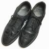 USED/80s-90s Vintage USA Long Wingtip Business Shoes Size 9.5E 27.0-27.5 Black