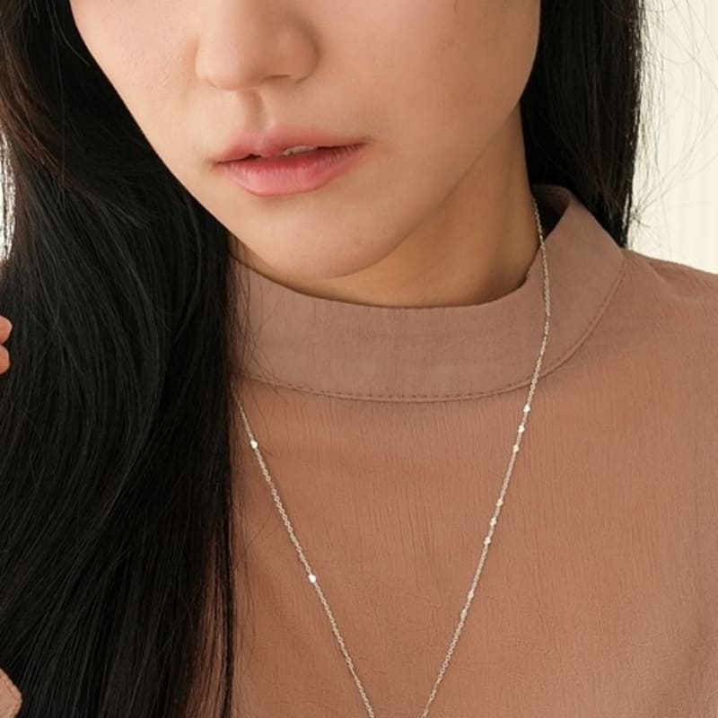 BELLOOGGI Frill heart necklace (50cm)