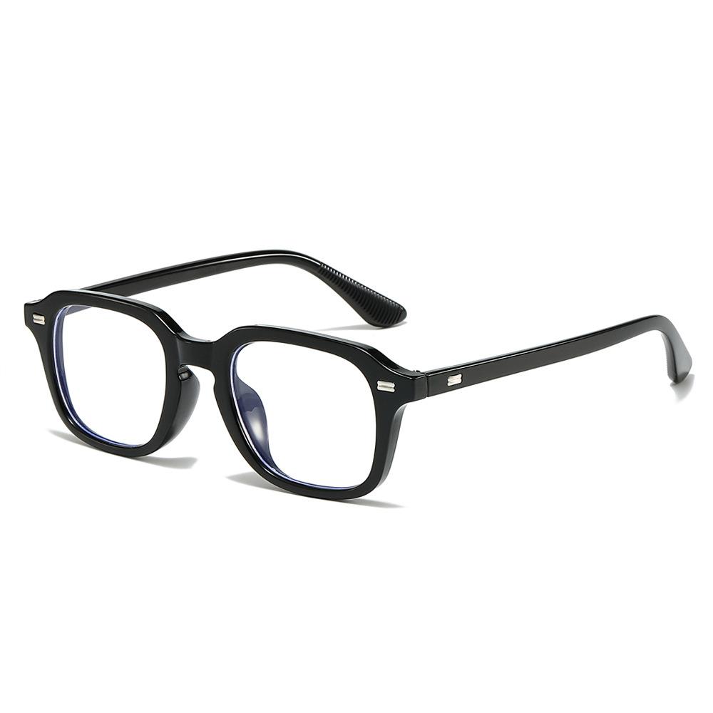 Retro Men'S Pc Rivets, Anti-Blue Glasses Frame Myopia Can Be Matched