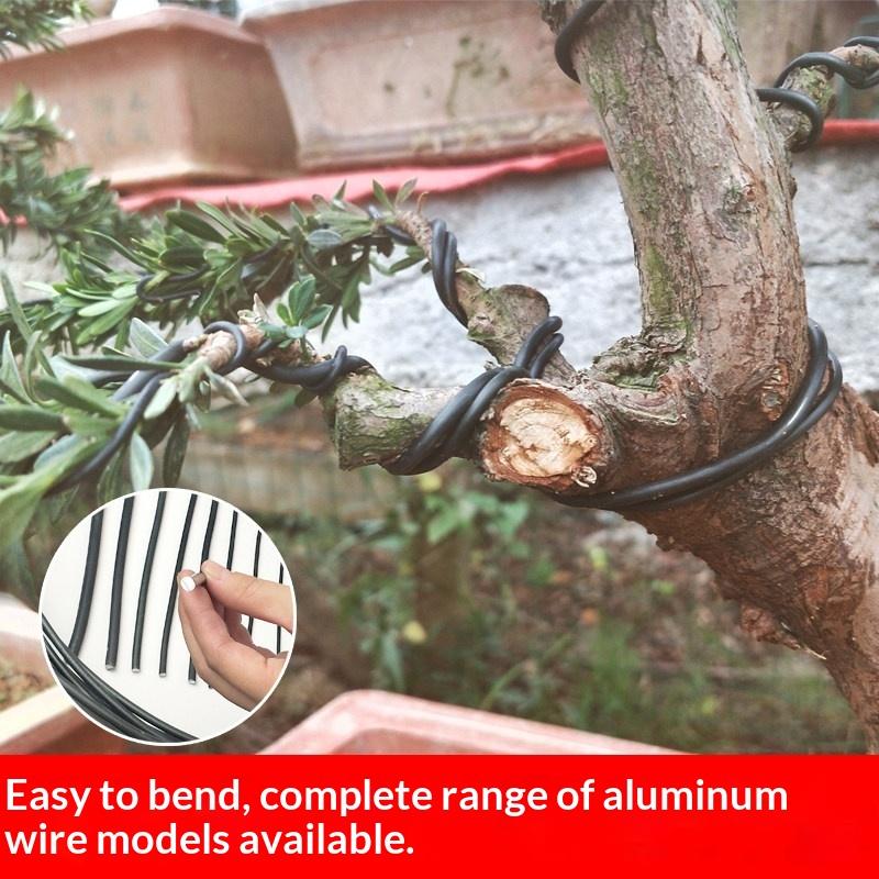 Bonsai Training Wire 1/2Pcs 5 Meters Non-Toxic Aluminum for Garden Potted Plant Support Shaping Home Yard Gardening
