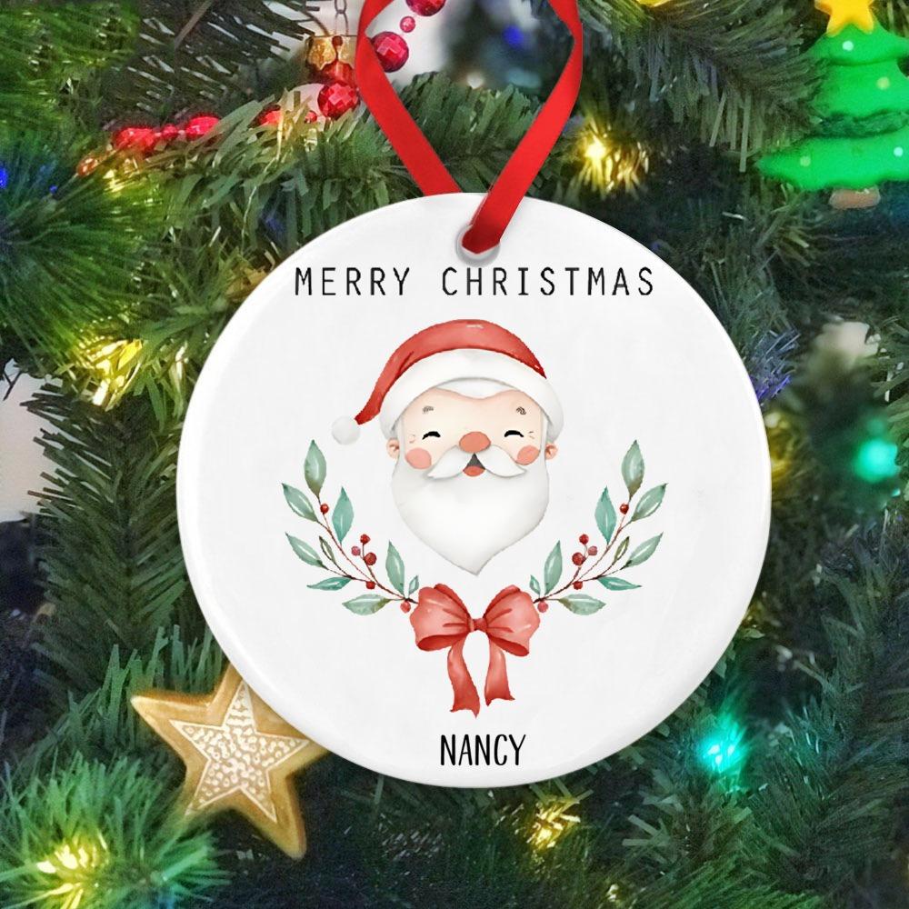Personalized First Christmas Ornament for Baby Custom Keepsake Christmas Ornament New Baby Gifts Christmas Tree Decor Xmas Gifts