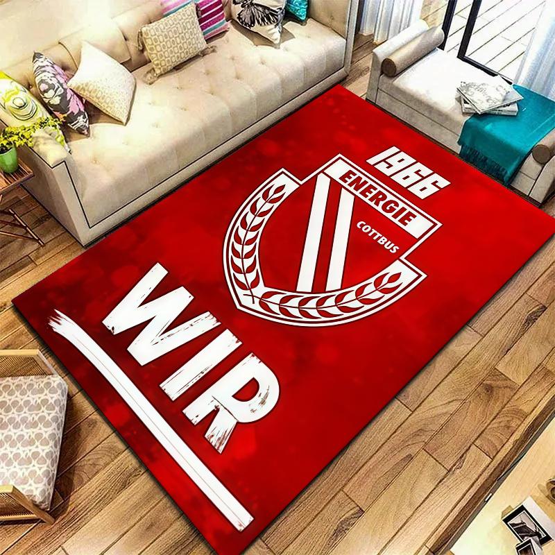 Energie Cottbus Carpet Rug for Living Room Bedroom Home Sofa Decoration,Kids play Nonslip Floor Mat