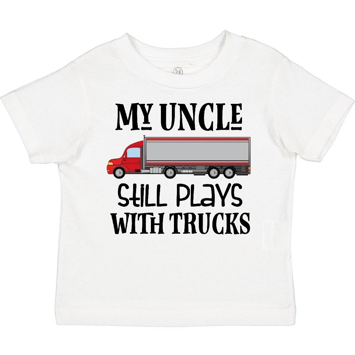 Inktastic Truck Driver Uncle For Nephew Toddler T-Shirt Clothes From Semi Child 100