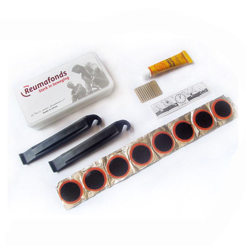 

Bike Tire Repair Kit: Patches, Glue, and Tools for Mountain, Road, and Electric Bikes белый