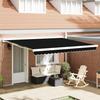 VidaXL Awning Replacement Fabric for Frame 4x3 M Black 42000546