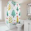 TU Shower Curtain Forest Animals Cute Cartoon Woodland Nature Bathroom Decor Waterproof Fabric Shower Liner Set