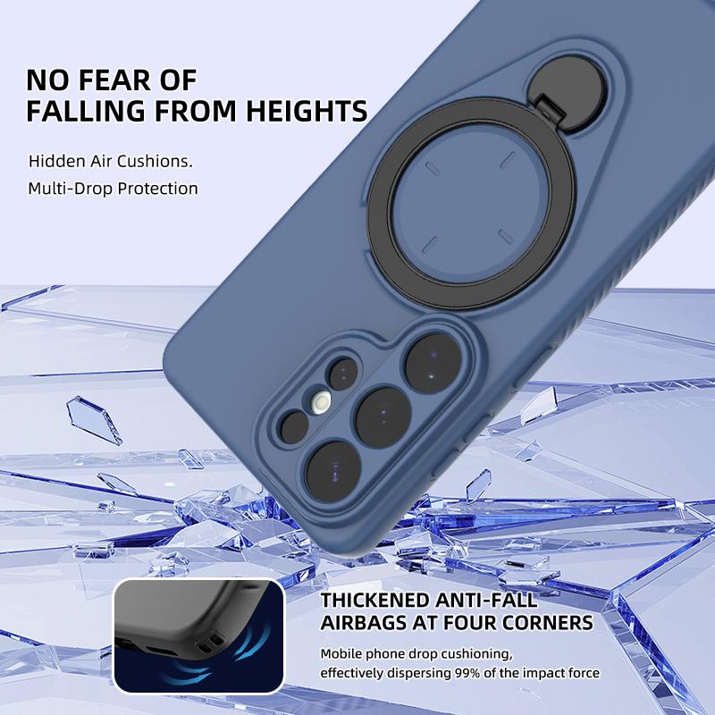 360° Rotating Magnetic Stand Phone Case For Samsung Galaxy S26 S26Plus S26Ultra Wireless Charging Shockproof Protective Cover