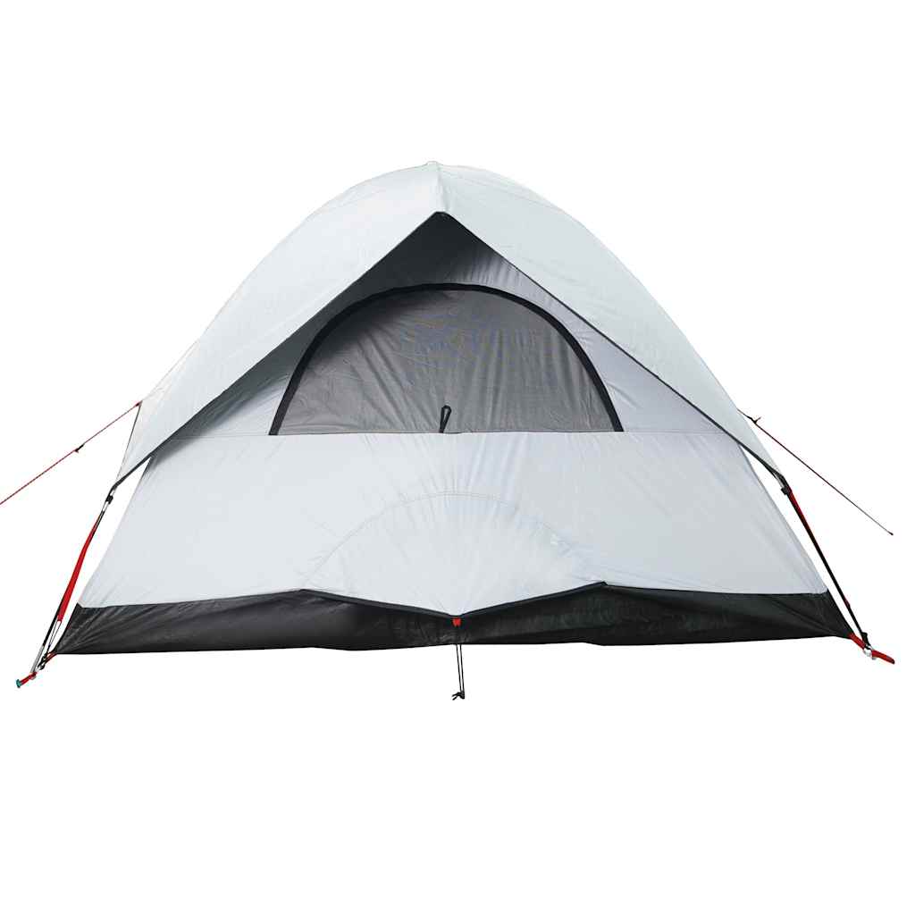 Dome Camping Tent for 2 Persons White & Dark Waterproof