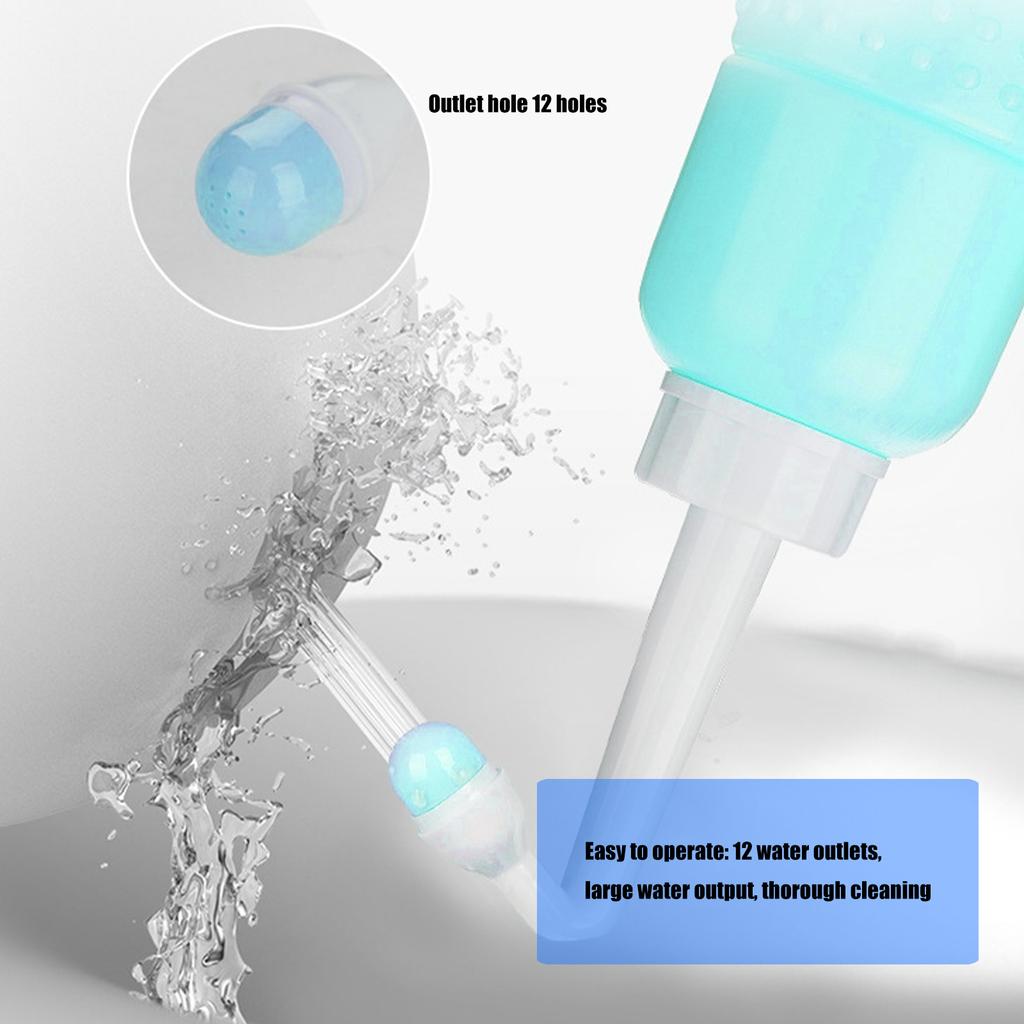 3-teiliges Badezimmer-Toilettenhilfsmittel-Set für ältere Menschen, Schwangerschaftspflege mit langstieliger Bürste und Perinealspüler, Design ohne Bücken