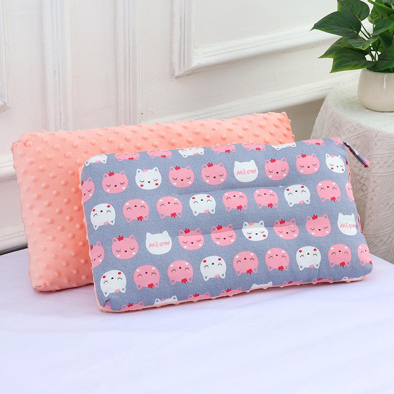 Children Infants Baby Cartoon Pure Cotton Doudou Velvet Sleep Pillow Kindergarten Washable Cervical Vertebra Protect Kids Pillow
