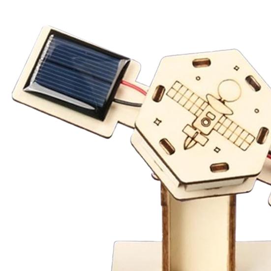 1/2Pcs DIY Artificial Satellite Model Kit Educational Handmade Wooden Puzzle Satellite Model Kids Science Exploration Projects STEM Toy Space Gift