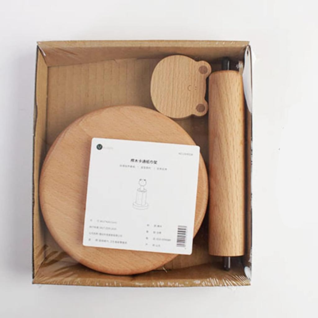 Wooden Paper Towel Holder, Cute Paper Holder Animal Shape Toilet Tissue Paper Roll Holder Storage Stand Wood Paper Towel Holder(Bird)