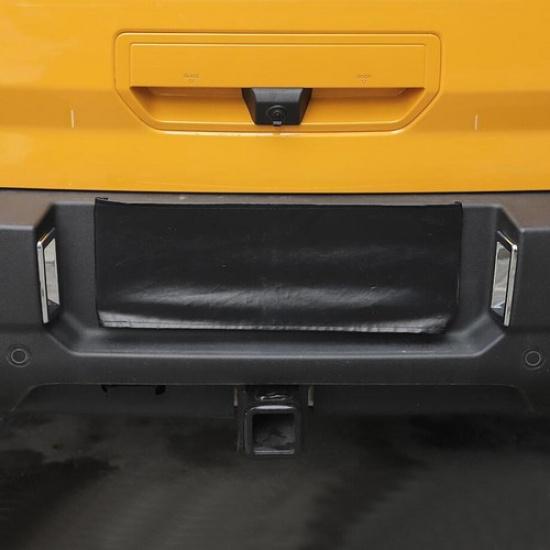 For -2024 Ford Bronco Sport Chrome Rear License Plate Lamp Light Cover Trim