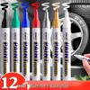 Industrial Colorfast Paint Marker Pen for Tire & Car Touch-Up, White/Black/Gold