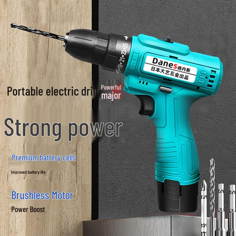 Japan Universal Lithium Battery Handheld Impact Drill & Electric Screwdriver