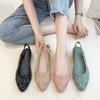 Yuzhihao Women's Floral Wedge Sandals with Pointed Toe & Back Strap