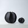 Metal Vase Geometric Black Star Fruit Vase Flower Arrangement Accessories Cast Iron Flowerpot Home Decoration Accessories