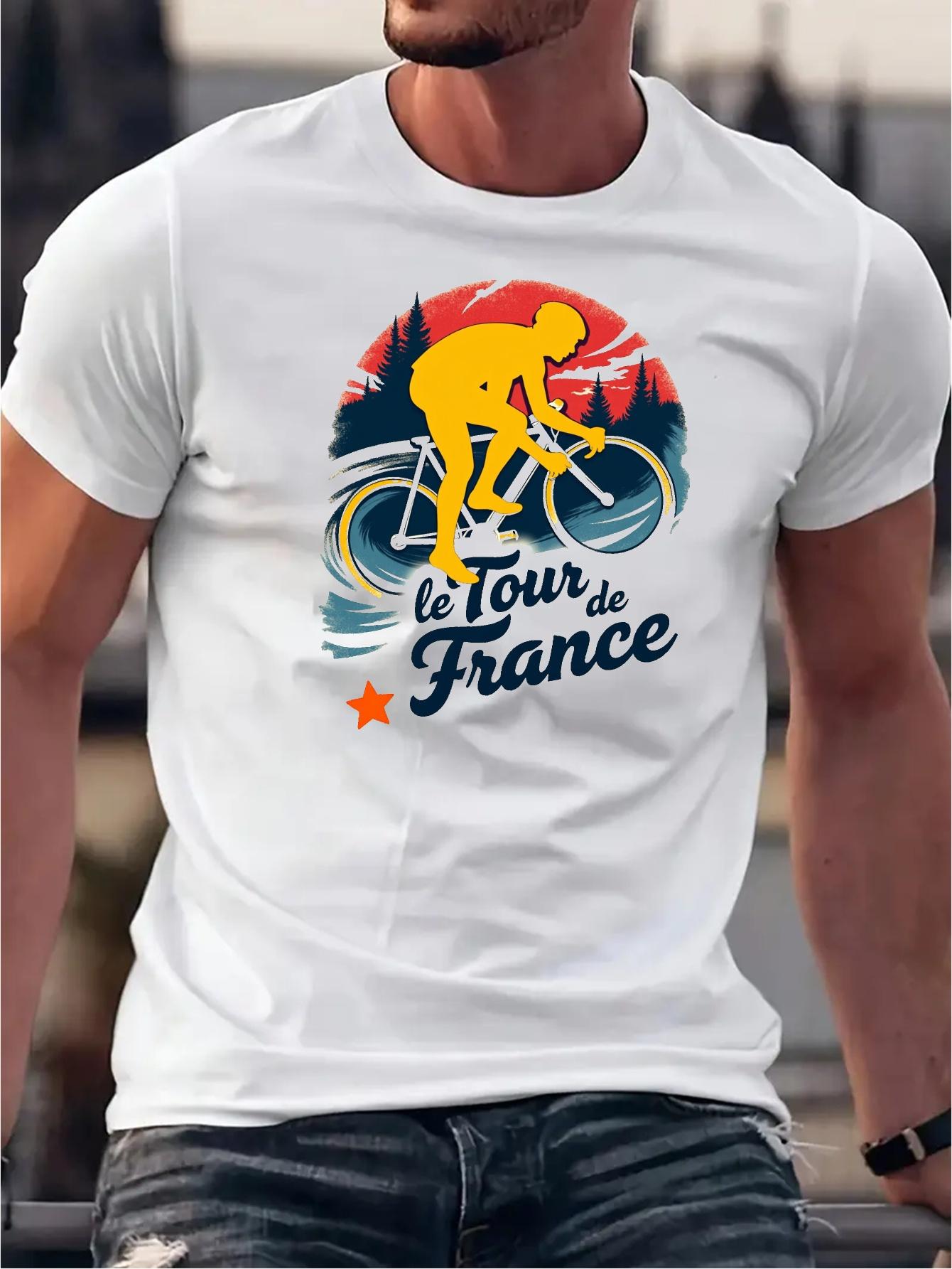 Cycling Graphic T-shirt - Tour de France Design XXL