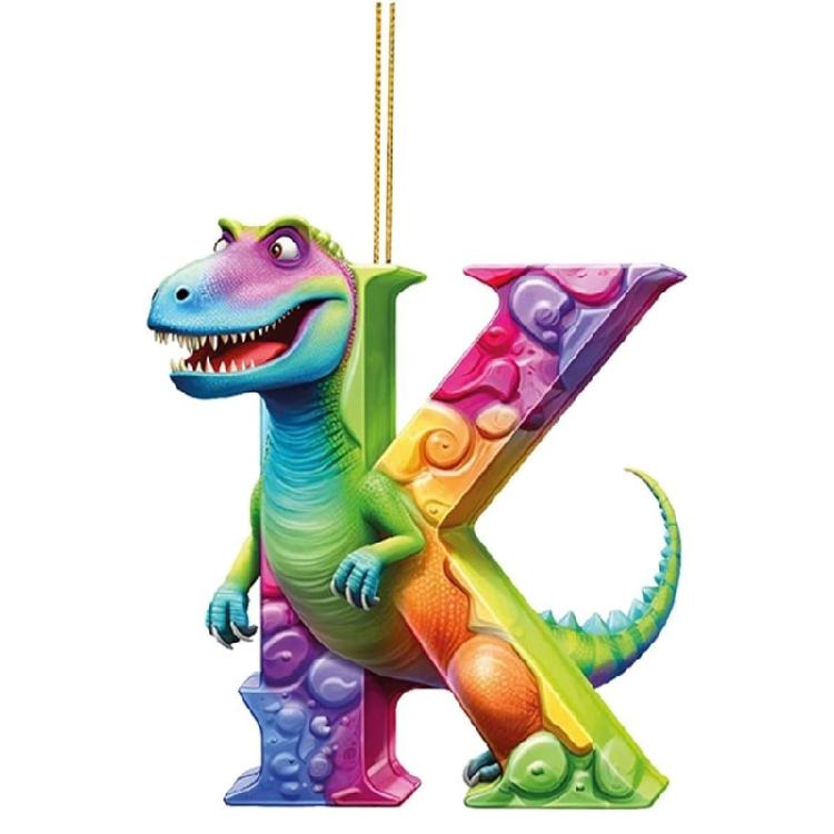 26 Letter Christmas Tree Ornament New Years Animal Christmas Hanging Pendant