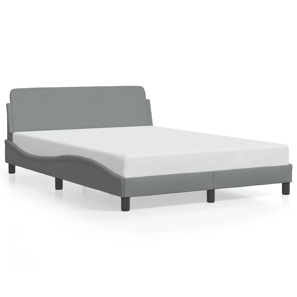 Dover Bed Frame Light Grey 120 x 200 cm Fabric