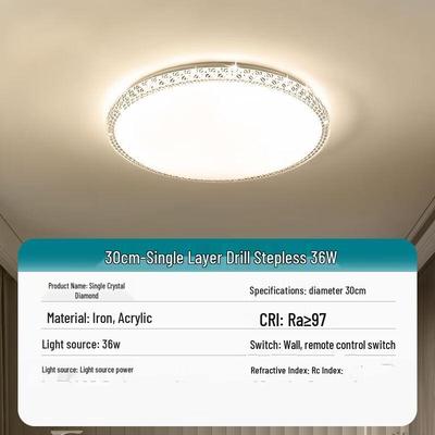 Moderne LED-Deckenleuchte mit stufenloser Dimmfunktion