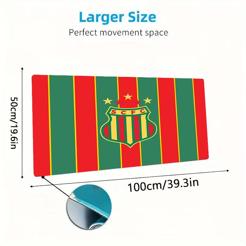 SAMPAIO CORREA-RJ Color Mouse Pad Large Gaming Table Cushion Non-slip Laptop Tablet Big Mousepad XXL Mat Mini PC Playmat With Lock edge