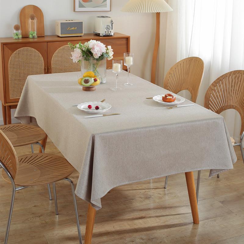 Modern Simple Polyester Vegan Style Rectangular Tablecloth Coffee Table Tablecloth Dining Table Cloth Anti-Splashing Water